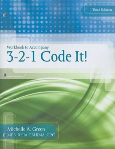 WORKBOOK TO ACCOMPANY 3-2-1 CODE IT! By Michelle A. Green NEW / never used