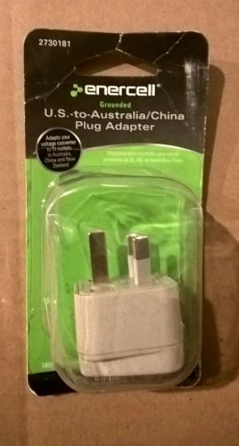 ENERCELL Grounded U.S -to- Australian/China Plug Adapter 2730181, L@@K