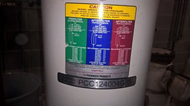SPX Pneumatic PCC124004G65 2400SCFM  Flow Filtration Housing  Air & Gas Filter