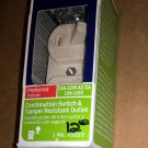 Leviton Light Almond Decora SP/3-Way Combination Switch Duplex Rocker 15A 5641