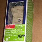 Leviton Ivory TAMPER RESISTANT Wall Toggle Light Switch Outlet 15A Bulk T5225-I