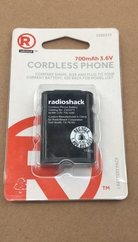 RadioShack 3.6V/700mAh Ni-MH Cordless Phone Battery (2302373)