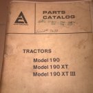 Allis Chalmers 190 XT III Tractor Parts Catalog 79006410 1981
