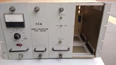 Singer CCA Direct FM Exciter Type FM40E M/F FM-40E Transmitter Radio 88-108MHz