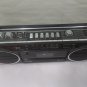 Sharp QT27 Small Boombox Vintage 1980s Black Radio Cassette recorder, working