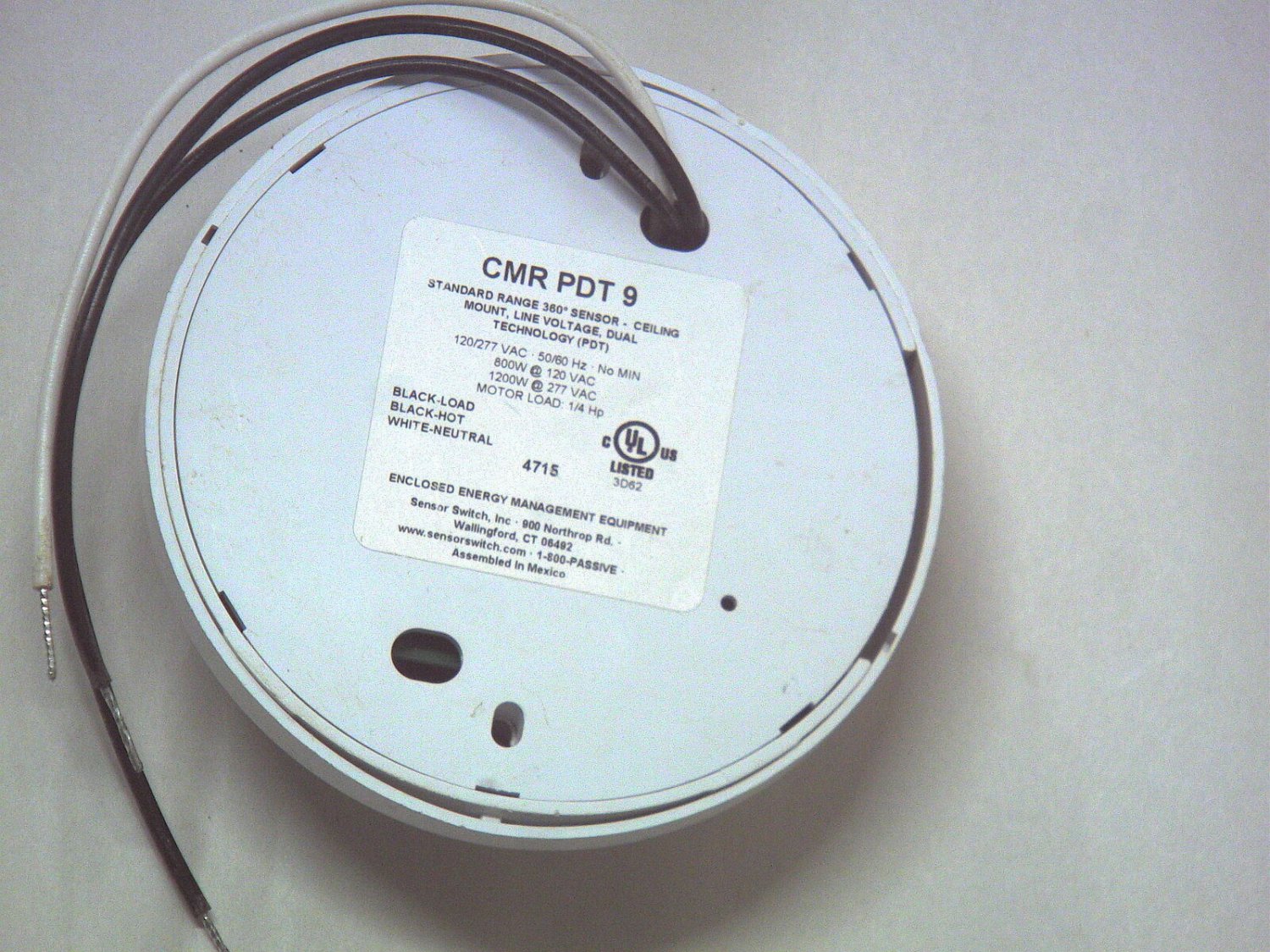 SENSOR SWITCH CMRPDT9 360° OCCUPANCY SENSOR, CEILING MOUNT, 120V (PDT