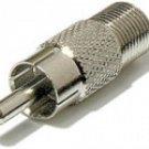 F Female To RCA Male Adapter - 25-Pack