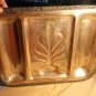 Antique Silver Tray Ornate Trim Heavy Copper with Silver Plate 20 x 16 Vintage
