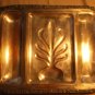 Antique Silver Tray Ornate Trim Heavy Copper with Silver Plate 20 x 16 Vintage