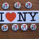 I Love NY Bumper Sticker Pinbacks Vintage 1977 Milton Glaser Promotional Items