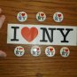 I Love NY Bumper Sticker Pinbacks Vintage 1977 Milton Glaser Promotional Items
