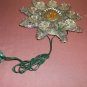 Christmas  Ornament Snowflake Plastic Lighted Vintage