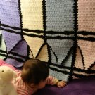 Crocheted Crayon Afghan Blanket