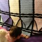 Crocheted Crayon Afghan Blanket