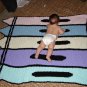 Crocheted Crayon Afghan Blanket