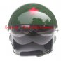 Chinese Military Air Force Green Jet Pilot Open Face Motorcycle Helmet & Visor M / L / XL / XXL