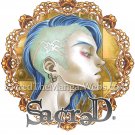 Sacred- Industrial Yellow Cellphone Charm
