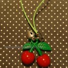 Cute CHERRY & bell cellphone charm