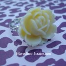 LIGHT YELLOW Rose Ring