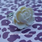 WHITE Rose Ring