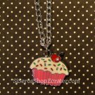 Cute pink CUPCAKE Necklace