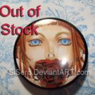 2.25 inch. Rose Button