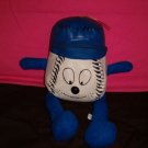 VINTAGE KING PLUSH BLUE & WHITE SOFTBALL BUD* RARE 90'S