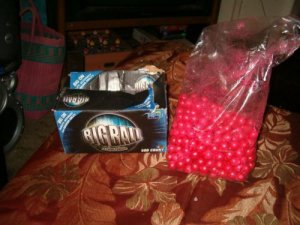 Big Ball .68 Caliber Paintballs.. HOT pink...HOT PINK..