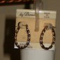 GOLD TWISTED HOOP EARRINGS