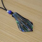 Lampwork Leaf Pendant Nursing Necklace