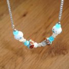 Java Blue Lampwork Necklace