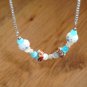 Java Blue Lampwork Necklace