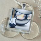 Cool Rocker Dude Glass Tile Pendant