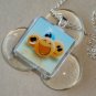 Faces Glass Tile Pendant