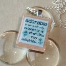 Define Adorable Scrabble Tile Pendant Necklace