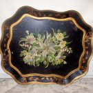 Antique Toleware Large Handpainted Tray
