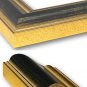10 x 12 Antiqued Black and Gold Wood Frame 10x12 -- skuF6829_10x12