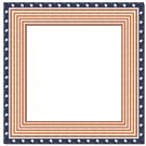 10 x 12 Painted American Flag Wood Frame 10x12 -- skuF9565_10x12