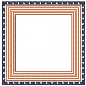 10 x 12 Painted American Flag Wood Frame 10x12 -- skuF9565_10x12