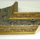 10 x 12 Wide Navy Blue and Burnt Gold Wood Frame 10x12 -- skuF8517_10x12