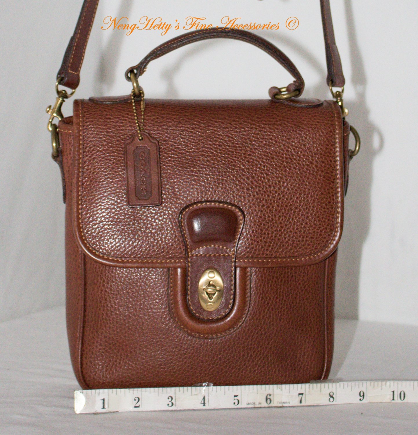 Vintage Coach Sheridan Elliot 黑/茶色 magazinedasaliancas.com.br