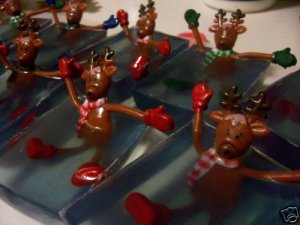 Christmas Bendie Reindeer Soaps