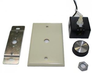 Rheostat Variable Speed Control Wall Plate and Bracket