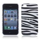 Zebra Animal Print Leather Coated Hard Back Case for iPhone 4