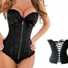 Victorian Jacquad Zipper Corset