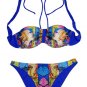 Floral Bandeau Top Bikini (Blue or Ocean Blue)