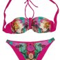 Floral Bandeau Top Bikini (Blue or Ocean Blue)