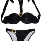 Bandeau Halter Top Bikini (Black or Red)