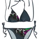 Floral Print Bikini with Tie Side Bottom