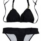 Triangle Halter Top Bikini & Skirted Bottom (3 Colors)